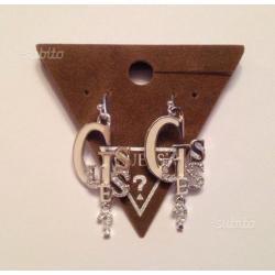 Orecchini bianchi con strass Guess