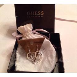 Orecchini bianchi con strass Guess