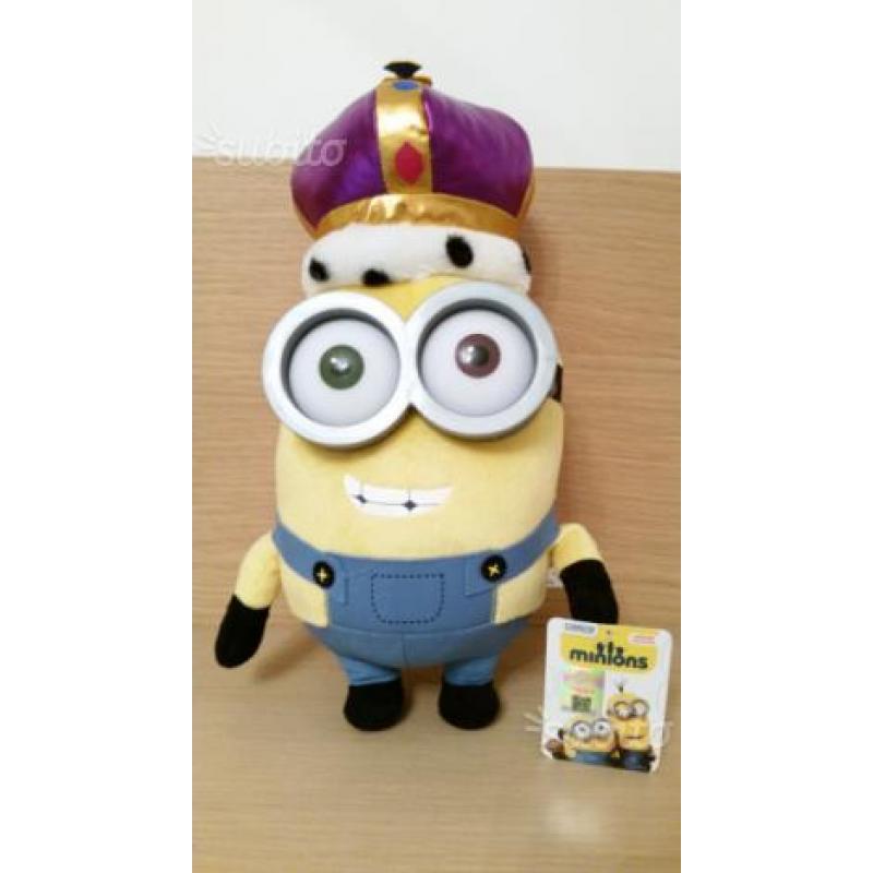 Peluche Minions Re King h. 30 cm nuovo e originale