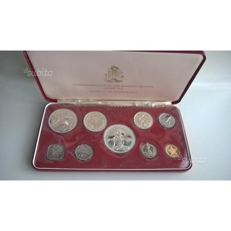 Cofanetto Bahama Islands proof set 1972