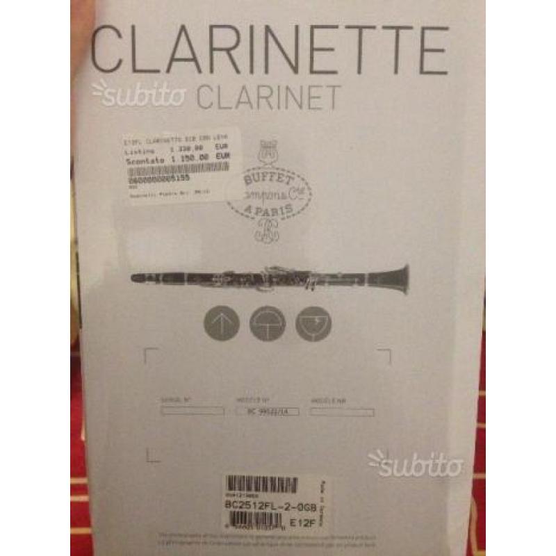 Clarinett Buffet E12F Professionale Non Perdere