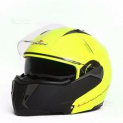 Casco modulare moto scotland force 2 visiere giall