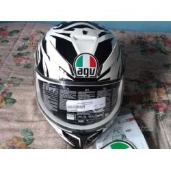 Casco agv con doppia visiera nuovo