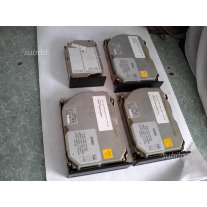 4 hard disc anni 80, da 3 1/4 e da 5,25 VINTAGE