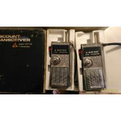 Quattro walkie talkie anni 70-80