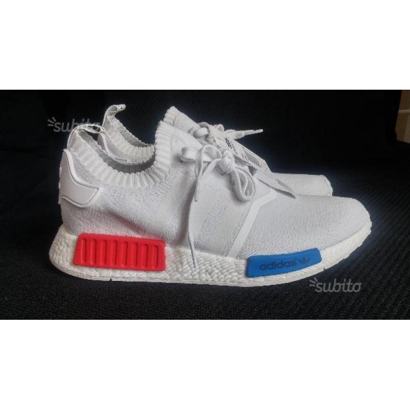 Adidas nmd r1 runner primeknit white us11 eu45 1/3