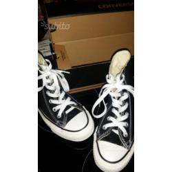 CONVERSE alte nere NUOVE n 37