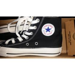 CONVERSE alte nere NUOVE n 37