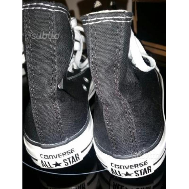 CONVERSE alte nere NUOVE n 37