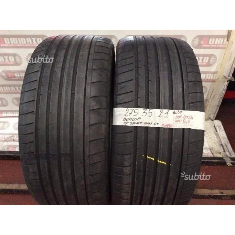 Gomme 275 35 21 dunlop estive usate