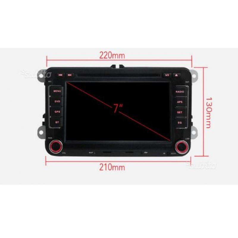 GPS 2DIN autoradio volkswagen golf 5 golf 6 passat