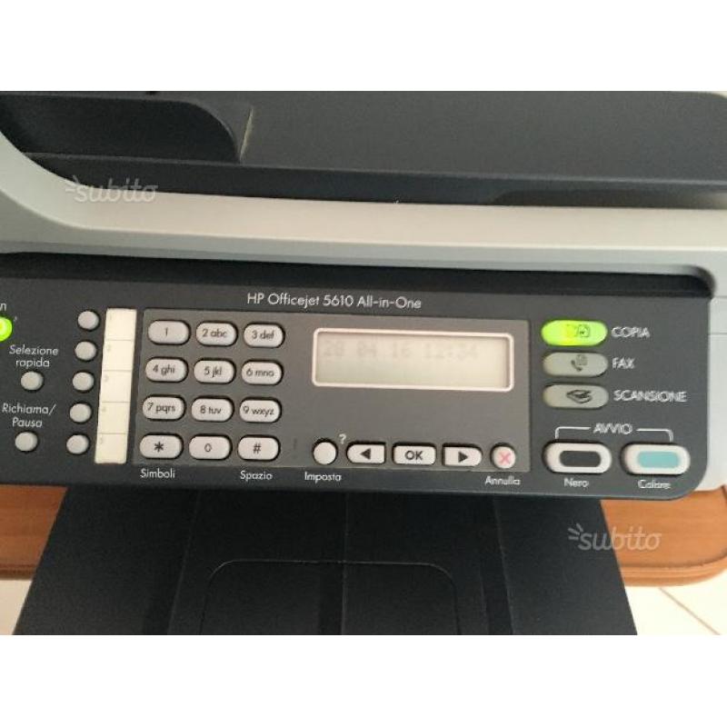 HP5610 Officejet fax scanner stampante colori