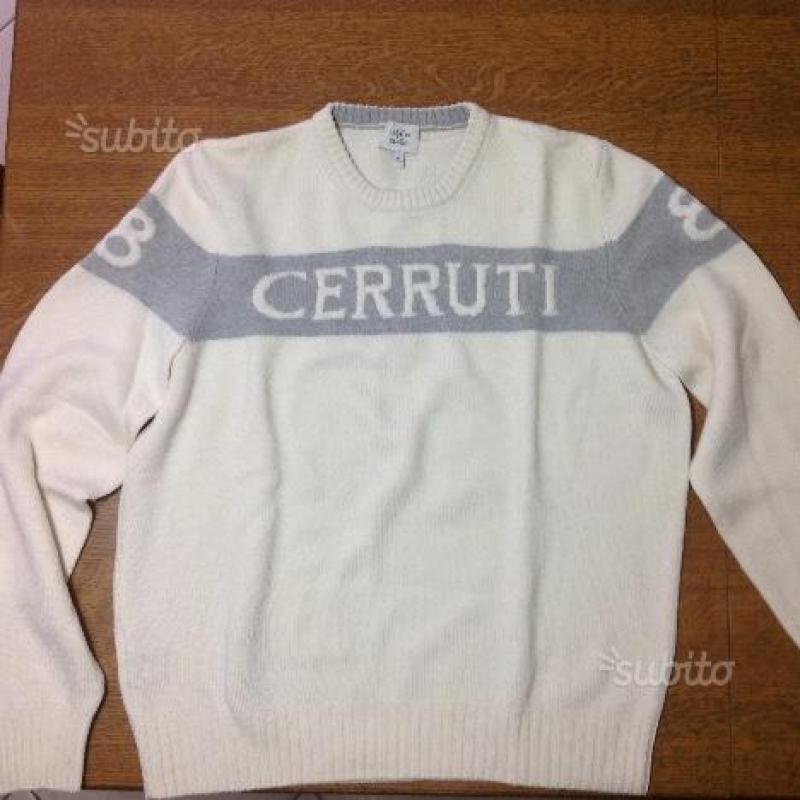 Maglione Cerutti originale bianco pura lana