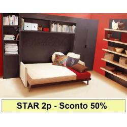 Letto a Scomparsa NOTTI BLU mod. STAR 2p SC. -50%