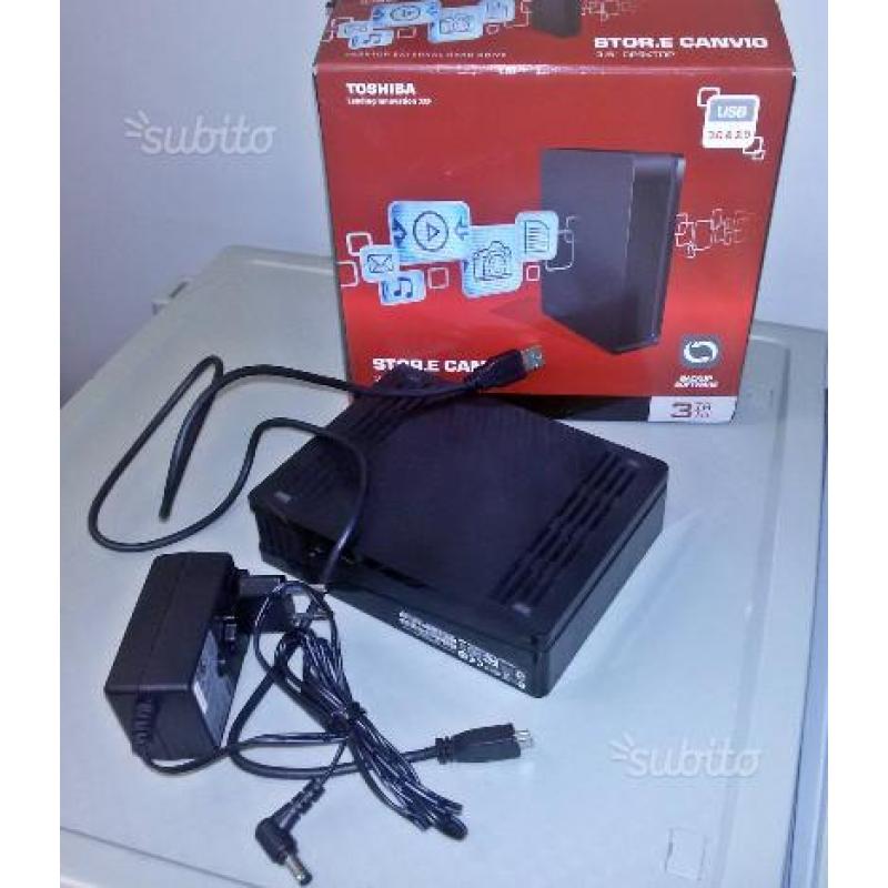 Hard Disk esterno 3Terabytes Toshiba Canvio DWC130