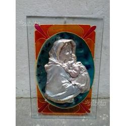 Quadro in vetro Madonna con bambino