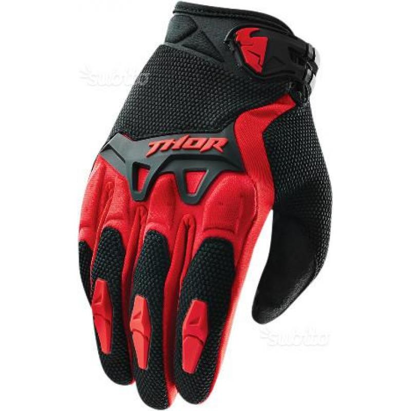 Guanti moto cross quad enduro thor spectrum red