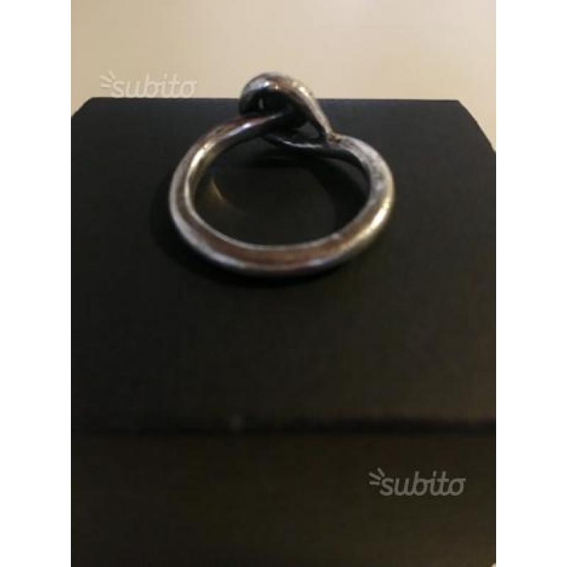 Anello chiodo argento 925 Bebo ossidato