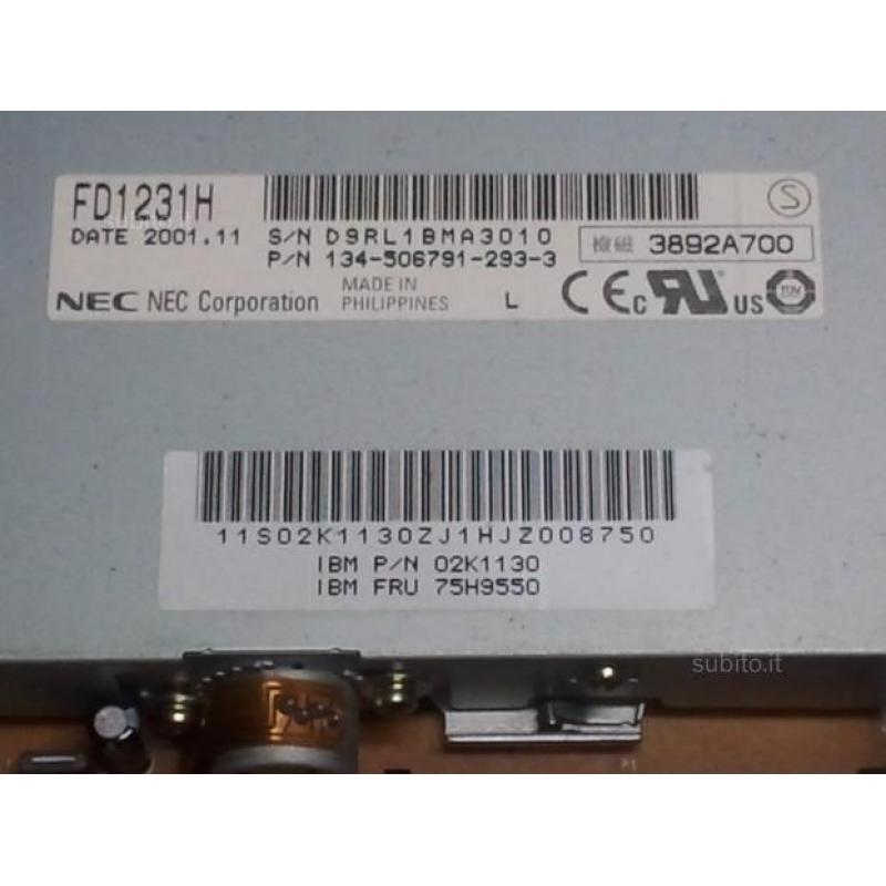 Floppy Disk Drive Nec FD1231H IBM 02K1130