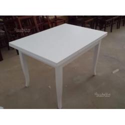 Tavolo da cucina legno allungabile bianco shabby