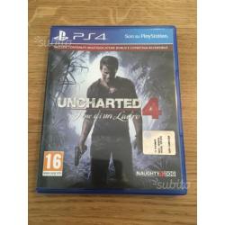 Uncharted 4 italiano perfetto come nuovo ps4