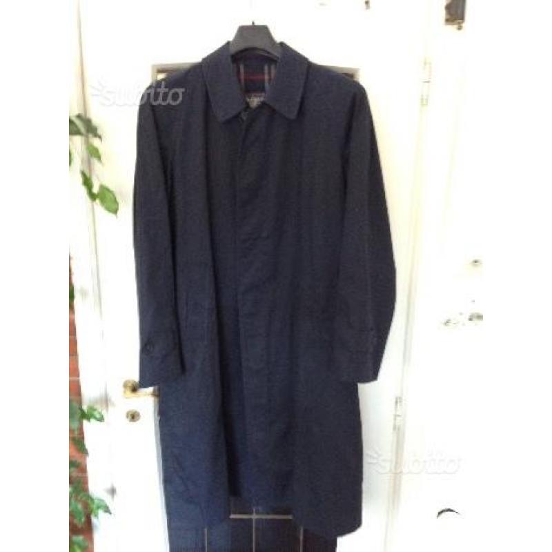 Trench coat BURBERRY blu originale, Tg.54