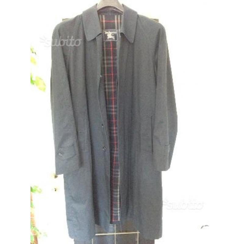 Trench coat BURBERRY blu originale, Tg.54