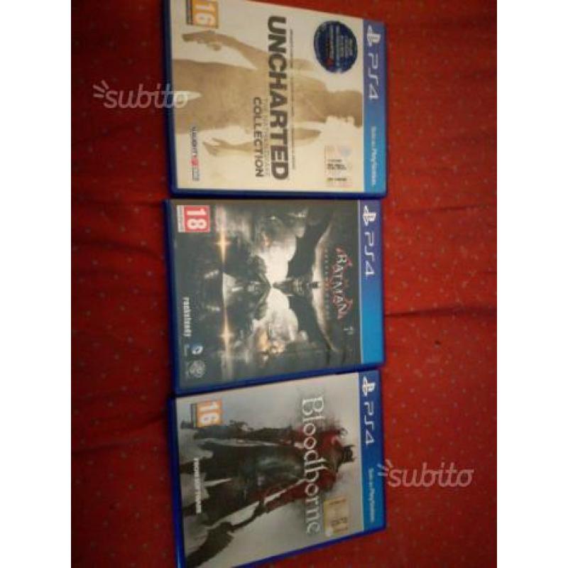 PS4 Batman arkham night,Uncharted e Bloodborne