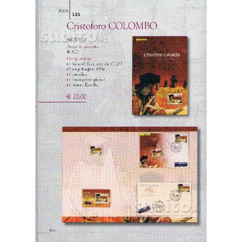 Cristoforo colombo 2006 - folder filatelico