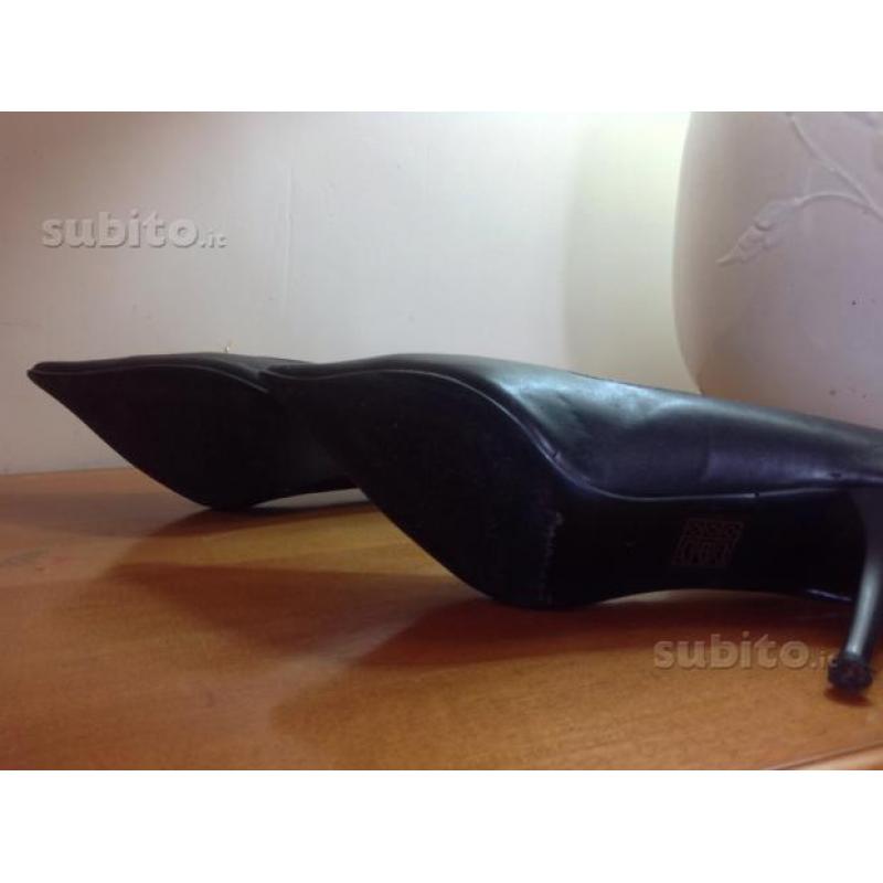 Scarpe punta nere nero 39 alessia made in italy