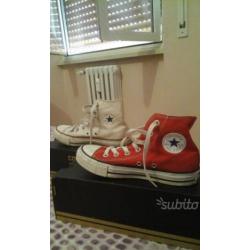 Converse rosse originali 36 alte