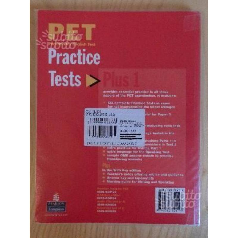 INGLESE LIVELLO B1 Pet practice test plus 1 SALDI