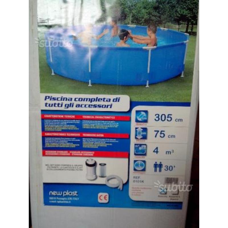 Piscina tonda NEW PLAST Florida 305 h. 75