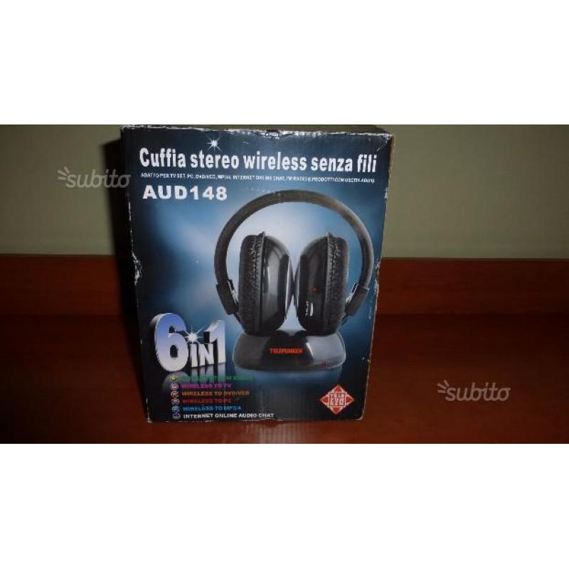 Cuffie stereo wirelles 6 in 1