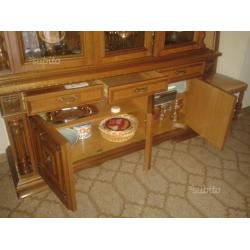 Credenza-vetrinetta in legno anni '70