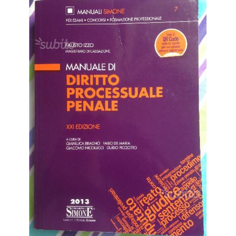 Manuale di Diritto Processuale Penale Ed.Simone