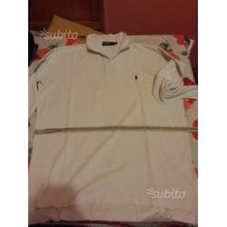 Polo by ralph lauren taglia l maniche lunghe bianc