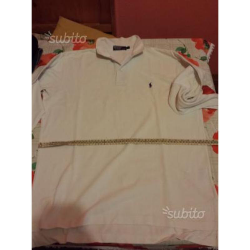 Polo by ralph lauren taglia l maniche lunghe bianc