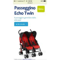 Passeggino doppio chicco