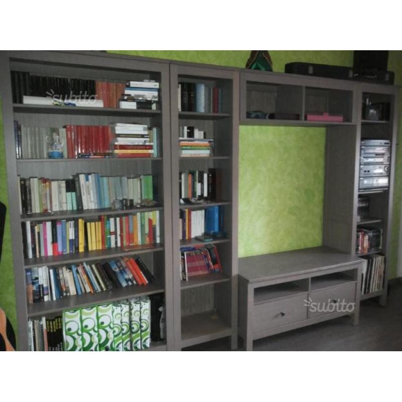 Libreria e mobile Tv Hemnes