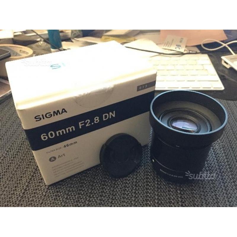 Sigma 60 2,8 per Micro 4 terzi