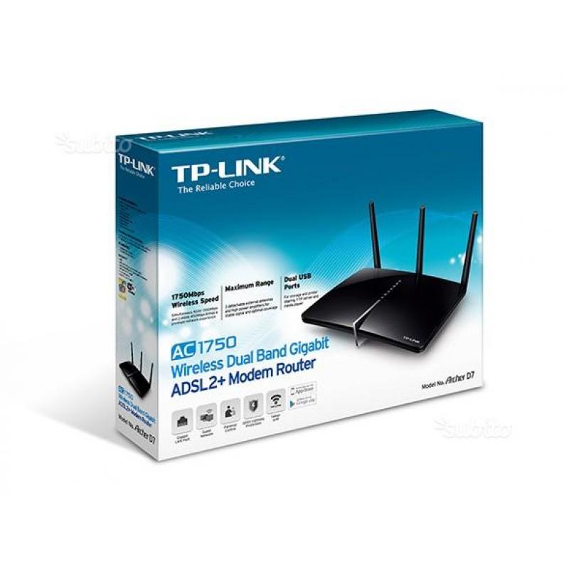 Modem Router Gigabit Wireless Dual Band AC1750