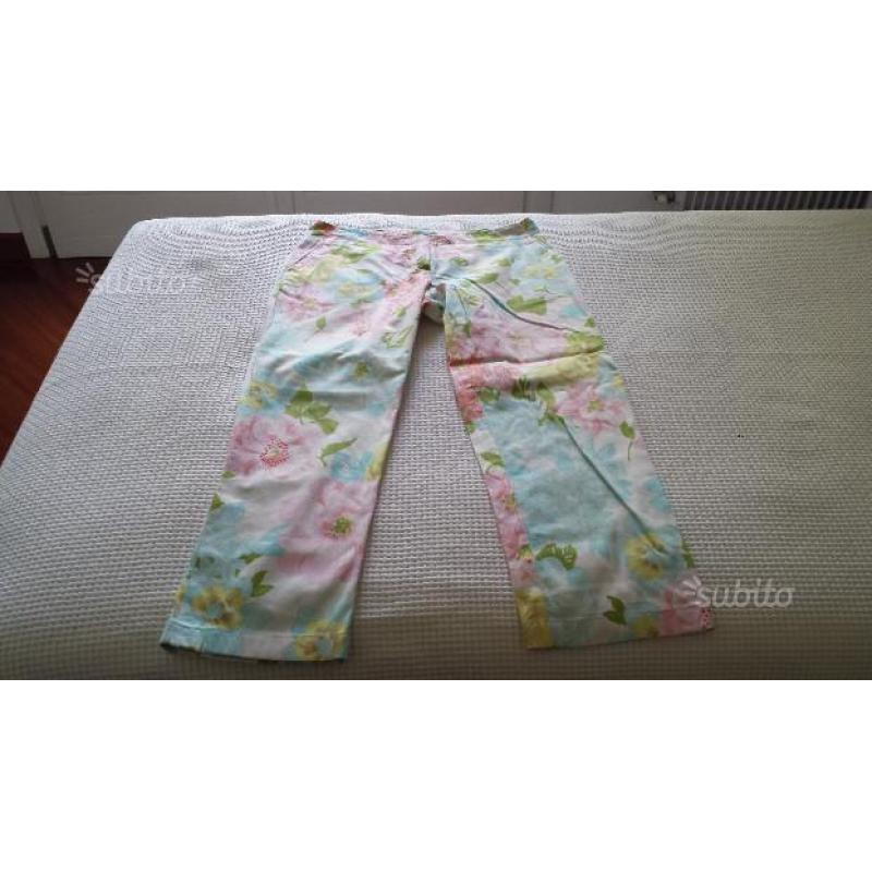 Pantaloni floreali taglia 40