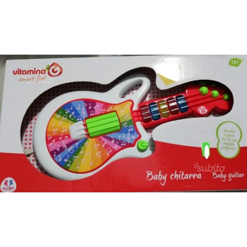 3 strumenti musicali giocattolo babytoys 0-24 mesi