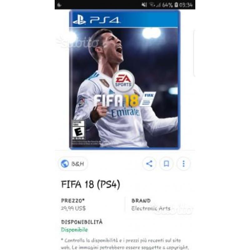 Fifa 18 ps4